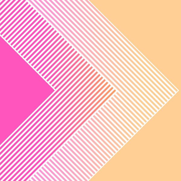 Géométrie abstraite rétro par FRESH Fine Art