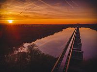 Sonnenuntergang an der Moerputtenburg (Den Bosch)