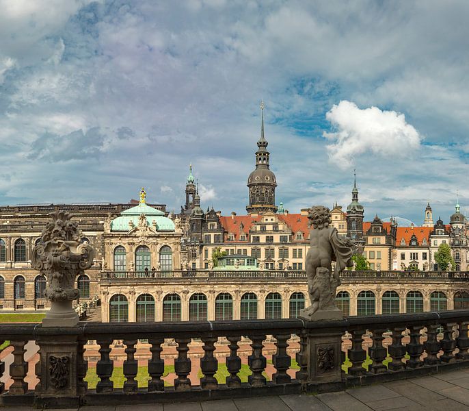Der Zwinger mit der Hofkirche, Dresden, Sachsen, Deutschland, von Rene van der Meer