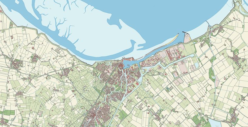 Carte de Delfzijl par Rebel Ontwerp