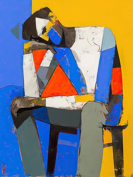 Geometrische Man van ARTEO Schilderijen