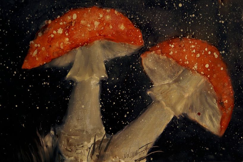 Tabouret crapaud - Peinture par Christine Nöhmeier