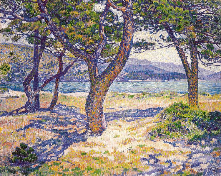 The Mediterranean at Le Lavandou, Théo van Rysselberghe by Masterful Masters