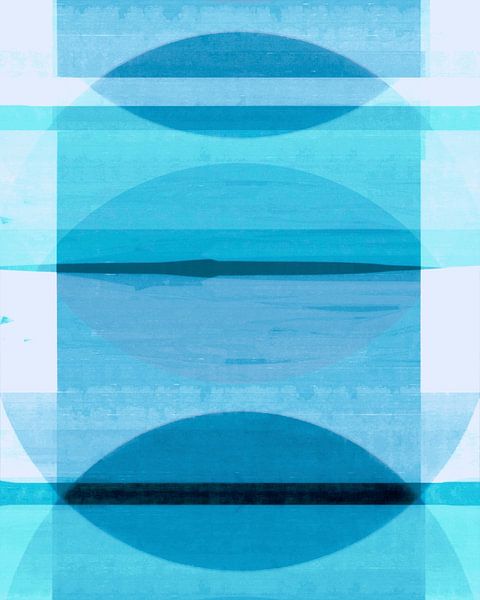 Abstrait Bauhaus Formes Géométrie Maritim par FRESH Fine Art