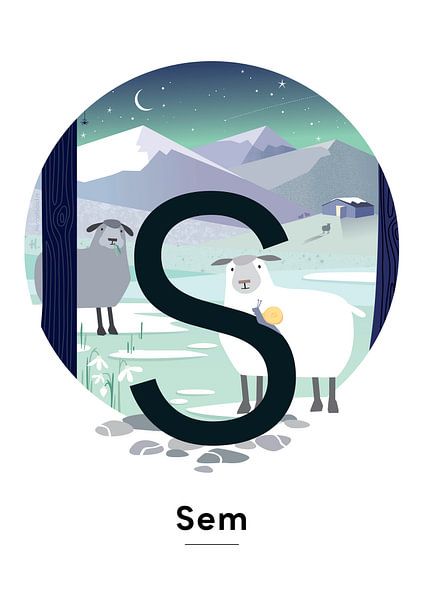 Namensplakat Sem von Hannah Barrow