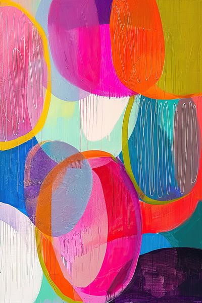 Zen Modern Round minimalist painting par Zen et Plus