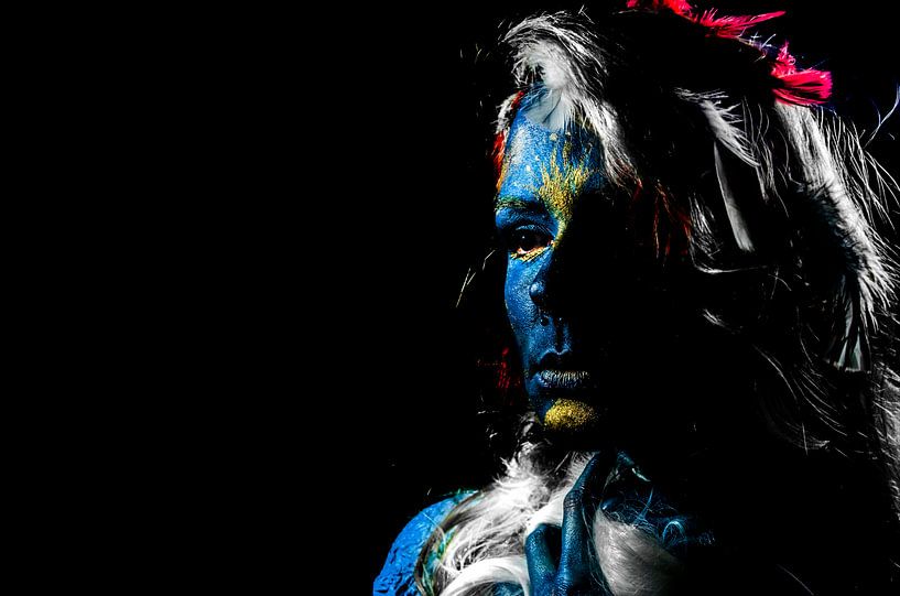 Kunstvoll bemalte Person von Atelier Liesjes