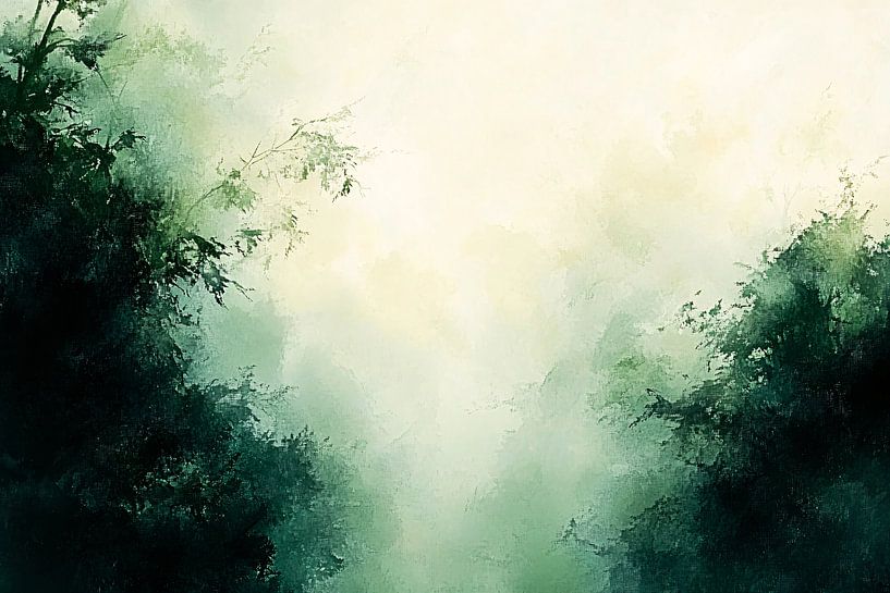 Abstract forest with light by Art & Soul Creations