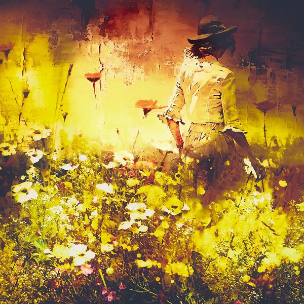 Den sommerlichen Sonnenuntergang genießen von Helga Blanke