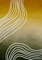 Tijdloos - abstract patroon olijfgroen/true joy