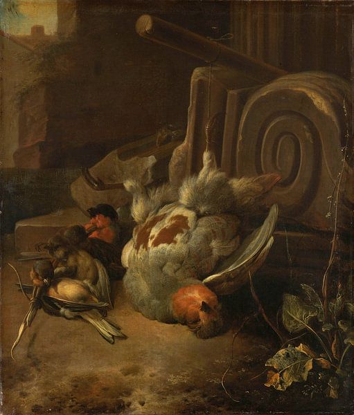 Oiseaux morts, Melchior d'Hondecoeter par Des maîtres magistraux