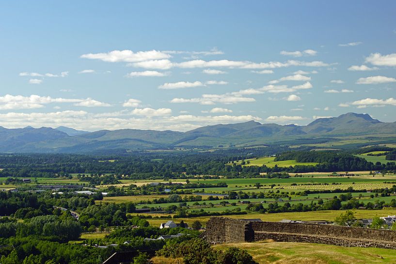 View over the city Stirling in Scotland. by Babetts Bildergalerie