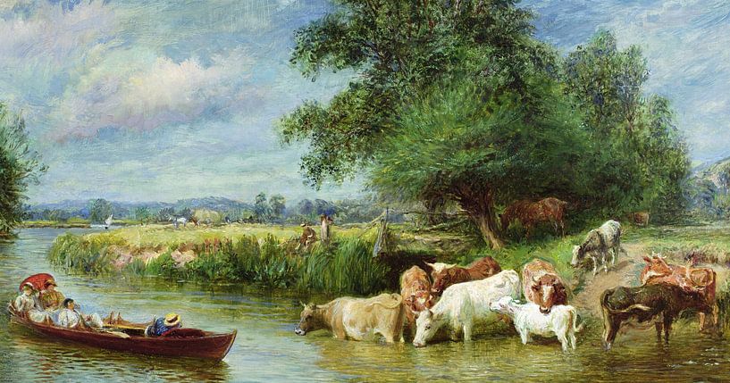Basil Bradley,A Midsummer's Day on the Thames by finemasterpiece