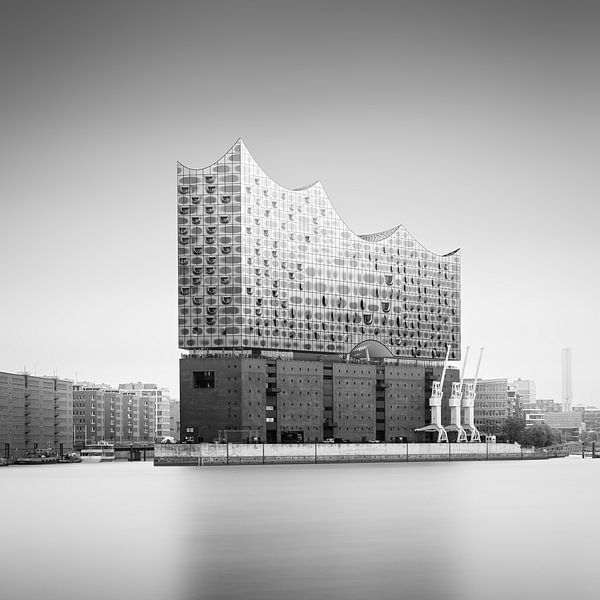 Elbphilharmonie (b/w) by Florian Schmidt