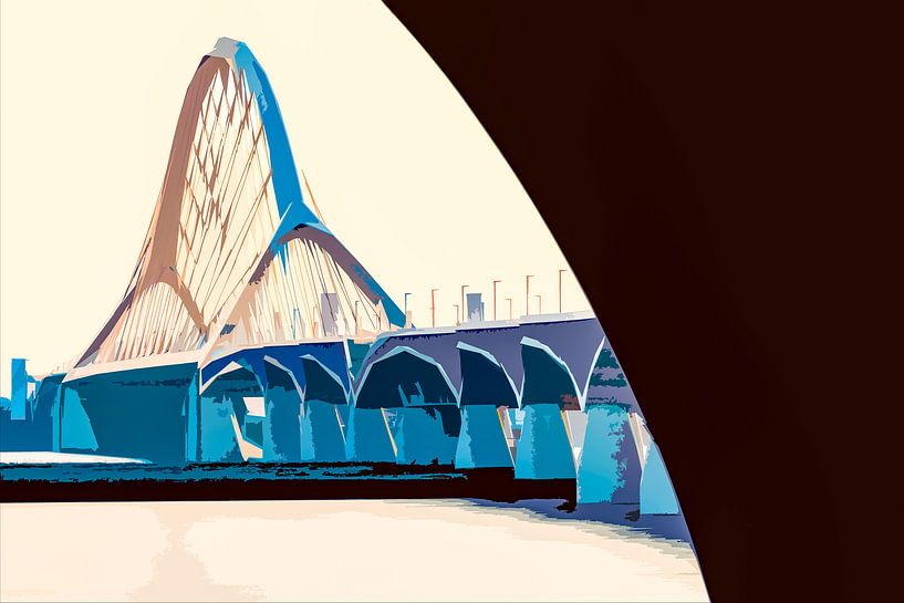 Oversteek over de Waal in Nijmegen von Maerten Prins