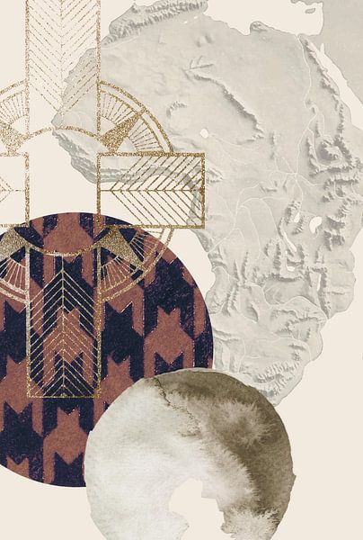 Afrikanische Kunst Farbe von William Bos