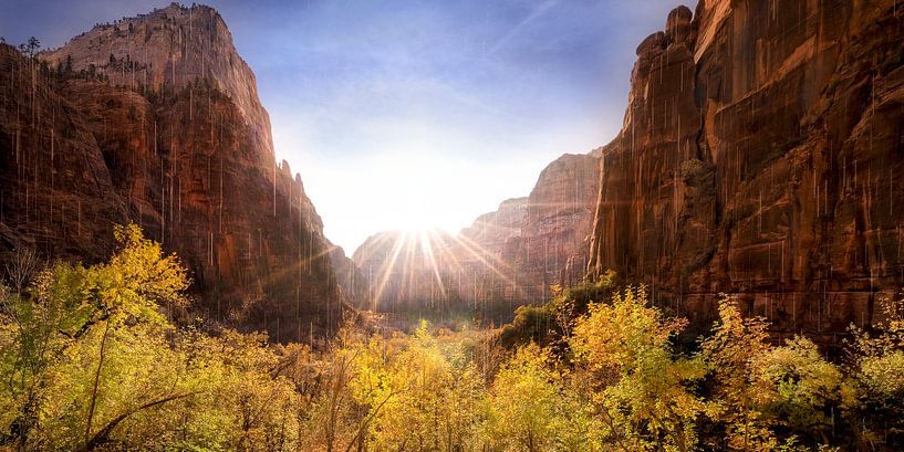 Weeping Rock in Zion National Park USA by Voss photography