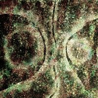 Corpolums - abstrakte Kunst, weiß, grün, schwarz