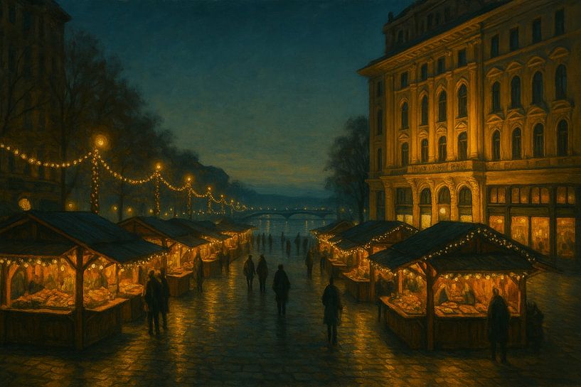 Budapest Christmas Market by the Danube by Travel Shop