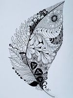 Plume de Zentangle Art