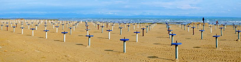 Plage à Grado par Leopold Brix