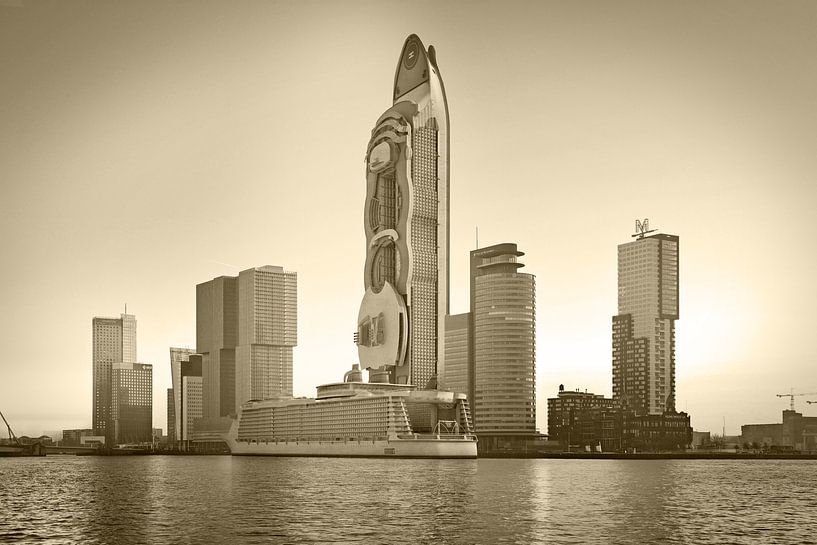 Cruise boat skyscraper by Frans Blok - photos, art and other wall decoration