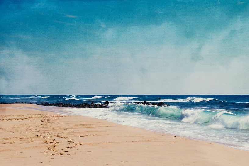 Wellen - Strand Atlantik Frankreich von Dirk Wüstenhagen