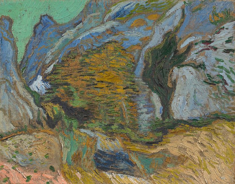 Vincent van Gogh, Ravine with a stream by 1000 Schilderijen