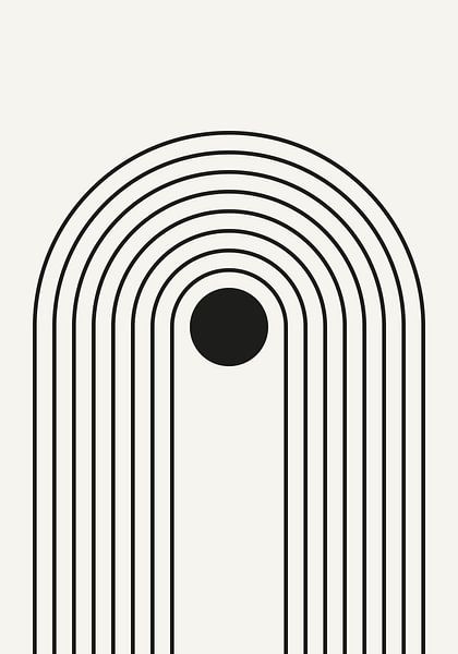 Retro 1920er vintage geometrische Form im Bauhaus-Stil 1_2 von Dina Dankers