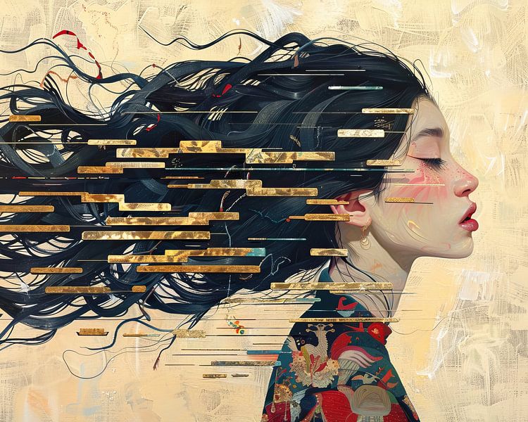 Femme Surréalisme par Peinture Abstraite