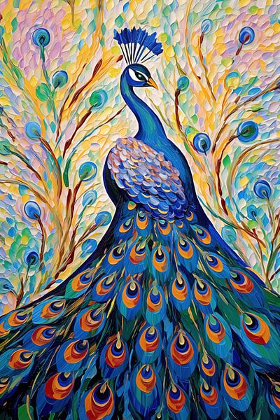 Bunter Pfau von Bert Nijholt