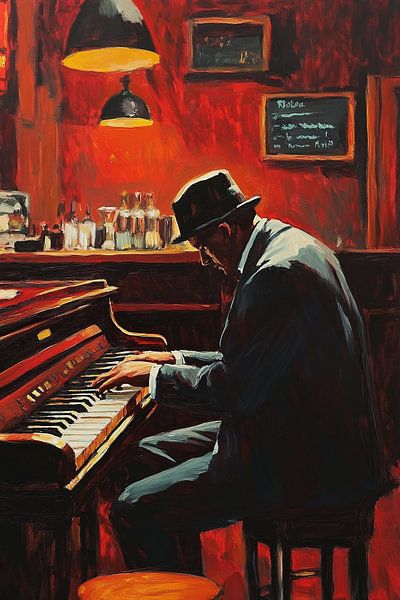 Mélancolie au café jazz par Skyfall