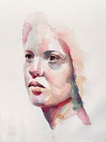 Zeitgenössisches farbenfrohes Porträt