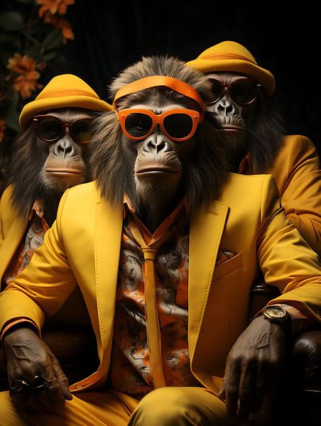 Three imposing gorilla&#039;s by PixelPrestige