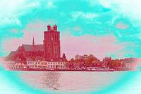 Dordrecht in rood-groene tinten