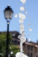 Druppels van een fontein