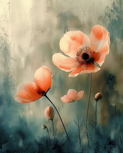 Poppy Painting by Dakota Wall Art