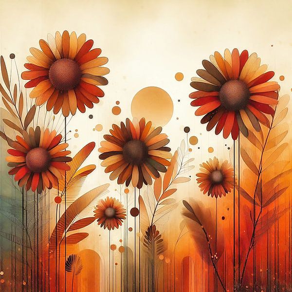 Stilisierte Blumen von Digital Art Nederland