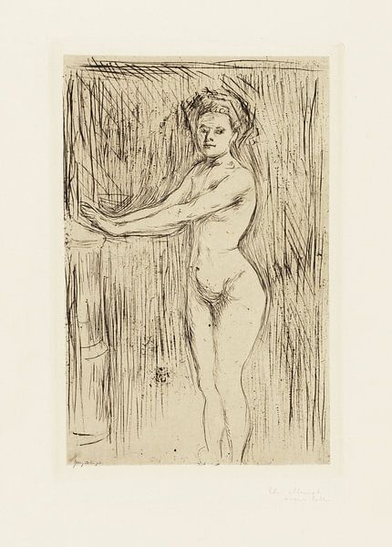 Un modèle féminin se chauffe les mains, EDVARD MUNCH, 1896 par Atelier Liesjes