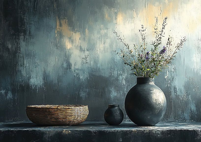 Stilleven Moderne Rust | Echoed Serenity van Kunst Kriebels