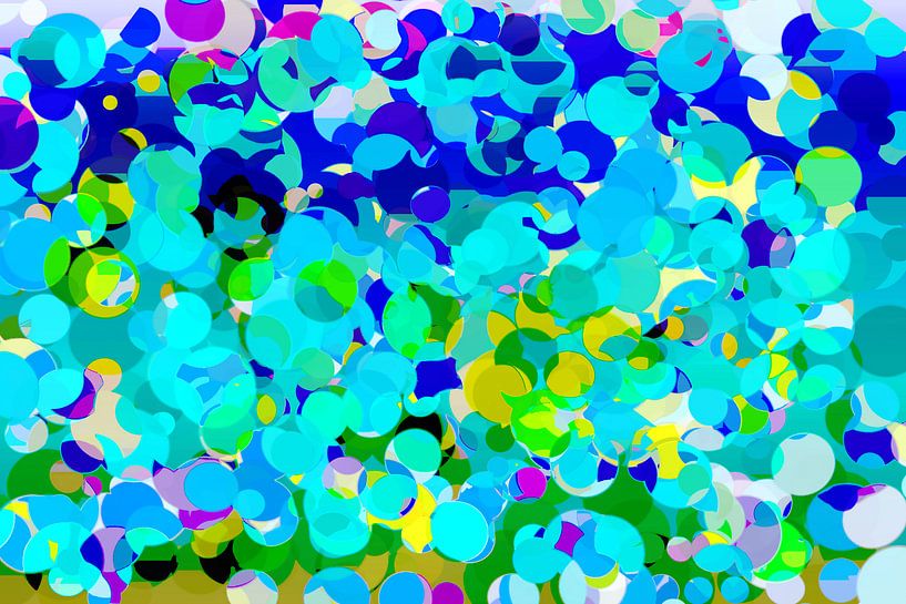 Explosion de confettis, modèle de sphères par Rietje Bulthuis