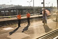 Werken aan het spoor