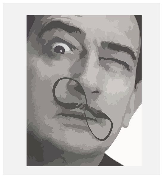 Œuvre d'art avec Salvador Dali par Atelier Liesjes