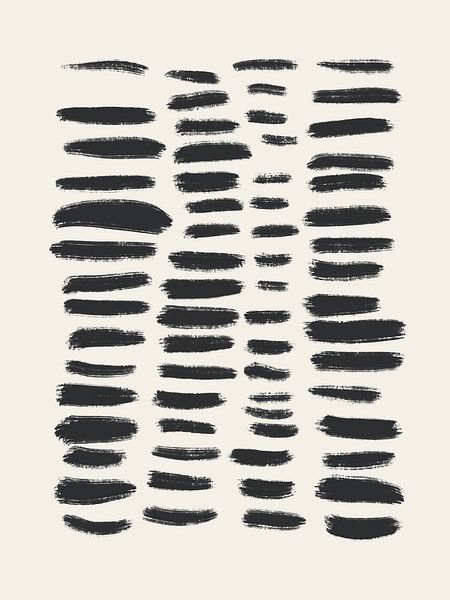 Striche Schwarz von Bohomadic Studio
