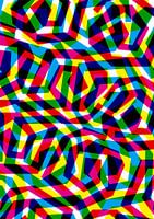 SPIRAL CMYK SUBTRACTIVE PATTERN