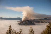 View of the Bromo volcano