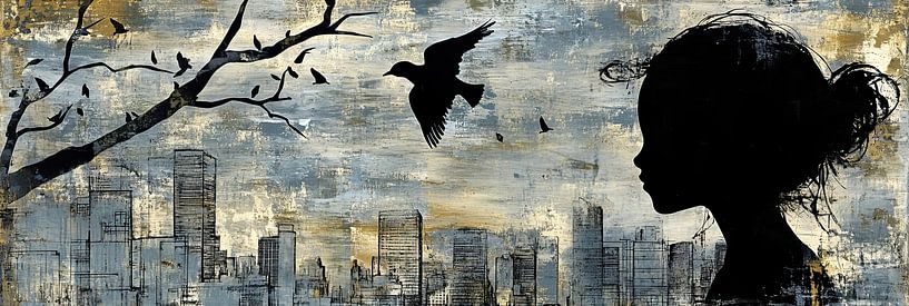 Stadtvögel von Blickfänger Gemälde