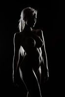 Bodyscape Blondine nackt