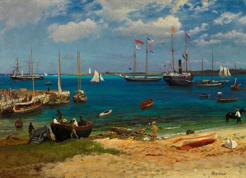Port de Nassau, Albert Bierstadt par Des maîtres magistraux