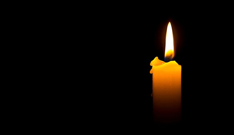 Classic burning candle by Anton de Zeeuw